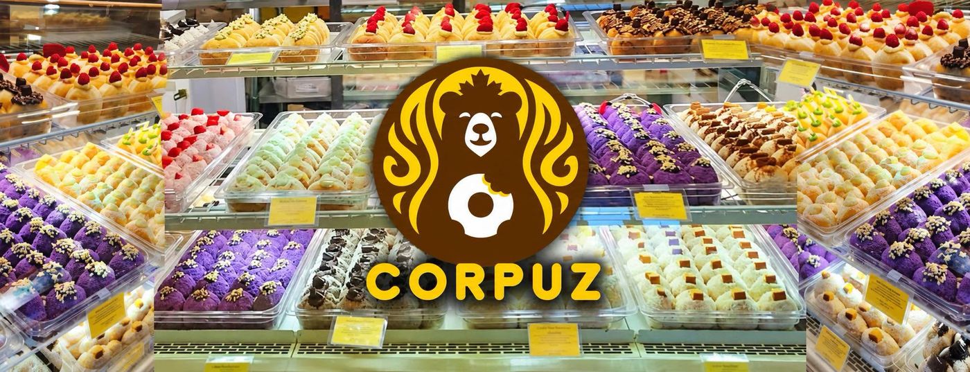 The Corpuz display case full of donuts