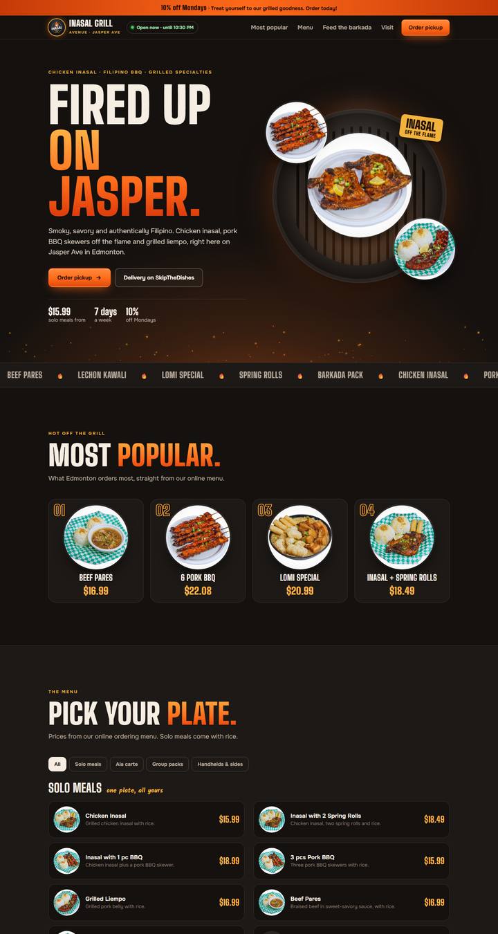 Screenshot of Inasal Grill Avenue